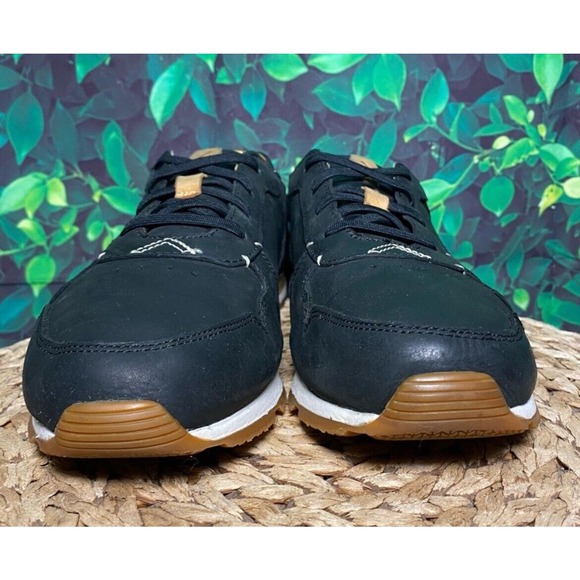 OLUKAI Huaka\'i Li Waxed Antiqued Black Leather Summer Shoes Mens 10 Fast Ship main image 5